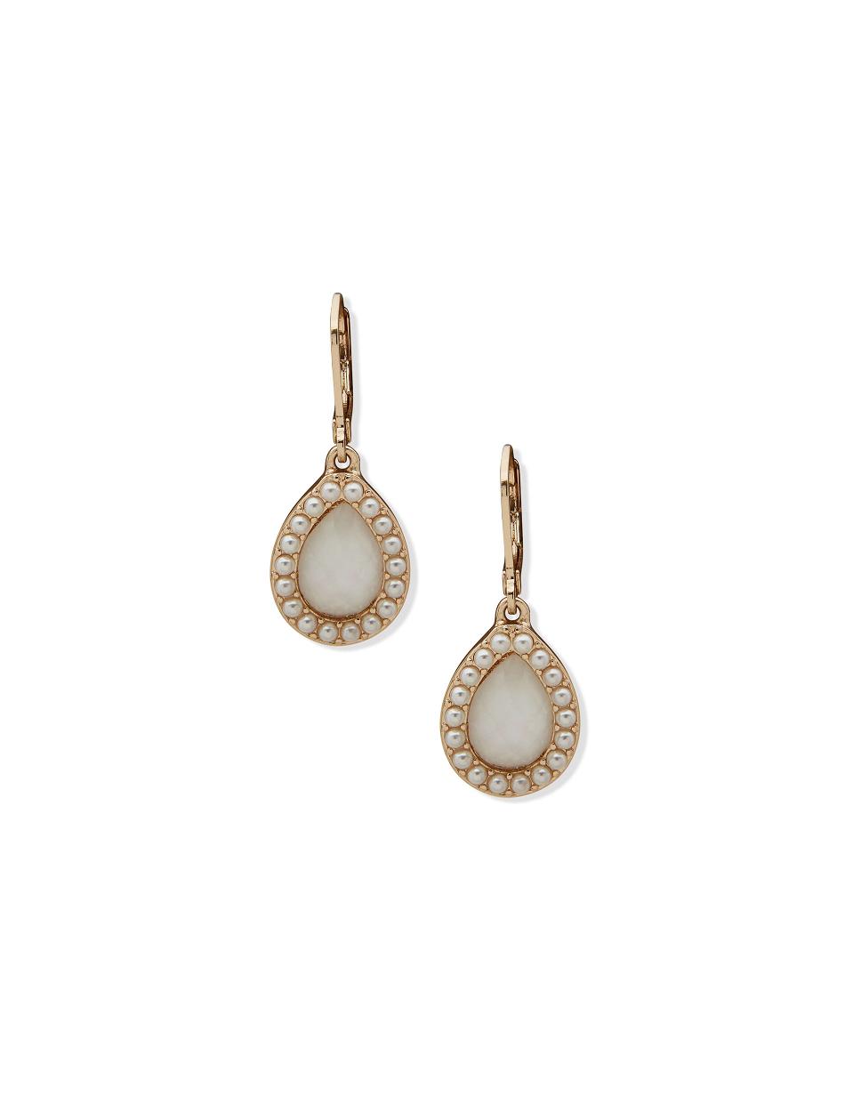 Earring Anne Klein Drop with Pearl Halo Pierced   | NZA-0431114